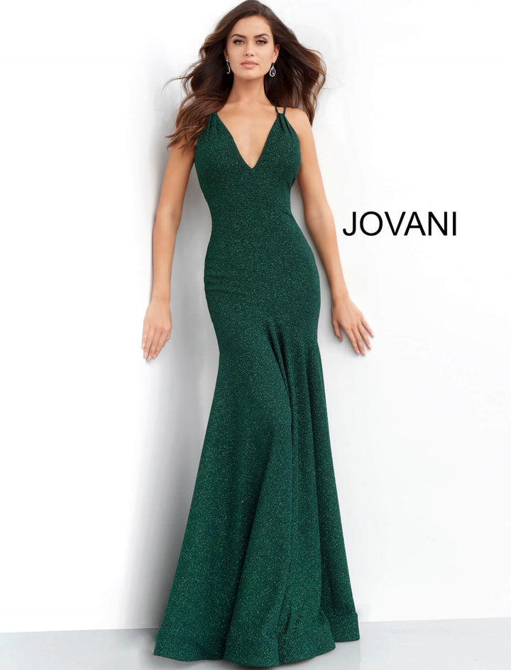 Spaghetti Strap Form Fitting Prom Dress Jovani 60214 - Morvarieds Fashion