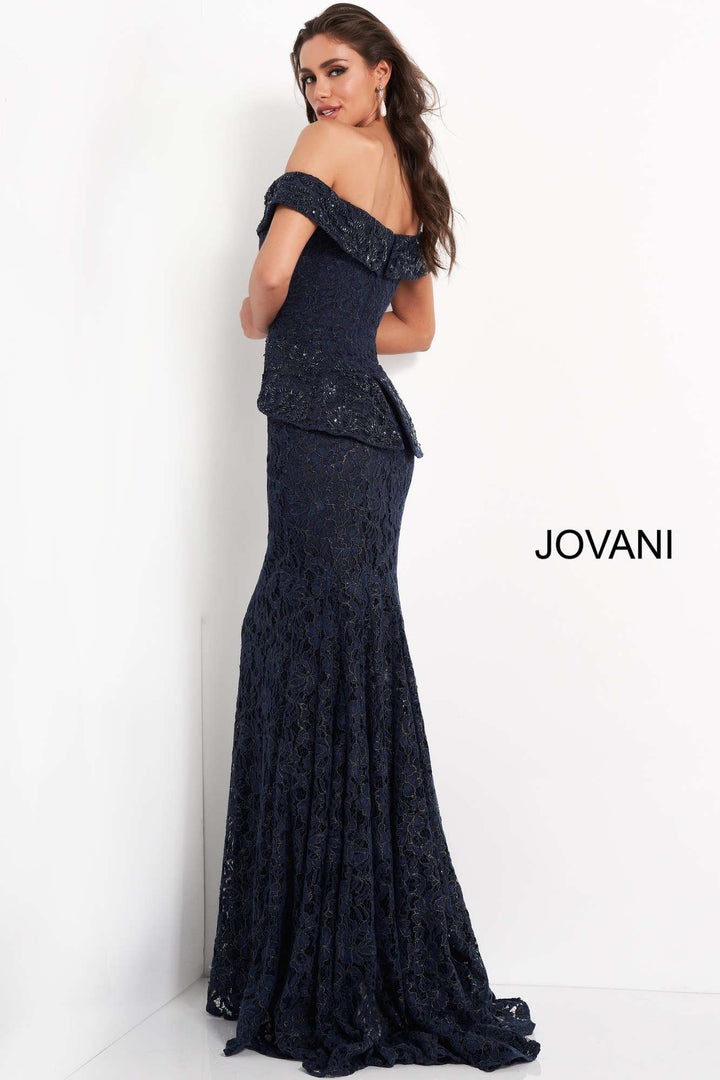 Off the Shoulder Embellished Evening Dress Jovani 05059 - Morvarieds Fashion