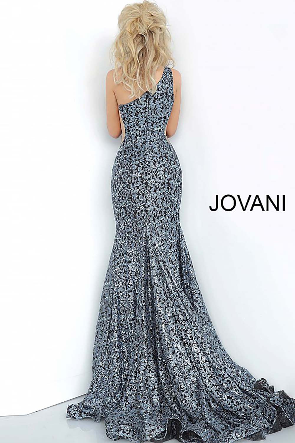 Lace One Shoulder Prom Dress Jovani 3927 - Morvarieds Fashion