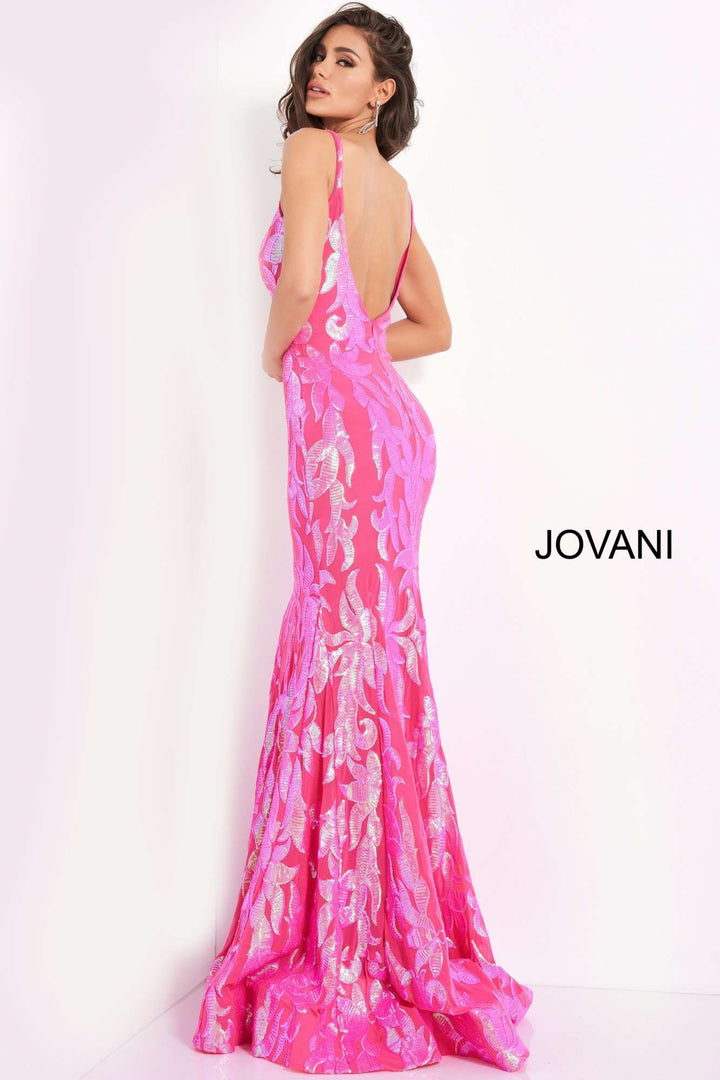 Plunging Neckline Fitted Prom Dress Jovani 3263 - Morvarieds Fashion