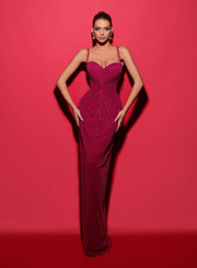 Ruched Formal Dress |TIFFANY - Tarik Ediz Prom Dress 98499 - Morvarieds Fashion
