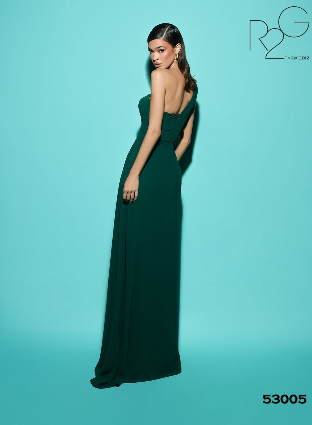 Ruched Formal Dress | IRIS - Tarik Ediz Prom Dress 53005 - Morvarieds Fashion