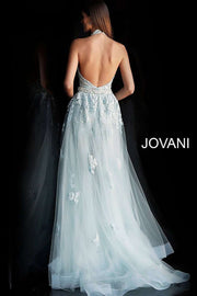 Lace Halter Neck Prom Jumpsuit Dress Jovani 60124 - Morvarieds Fashion