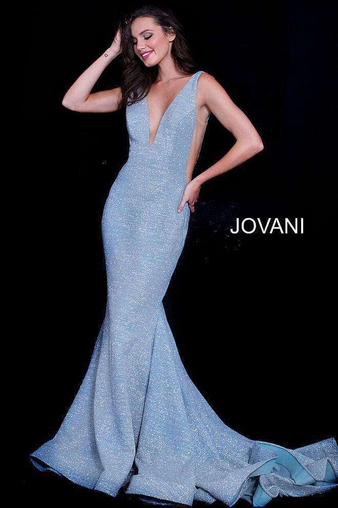 Fitted Plunging Neckline Formal Dress Jovani 47075 - Morvarieds Fashion